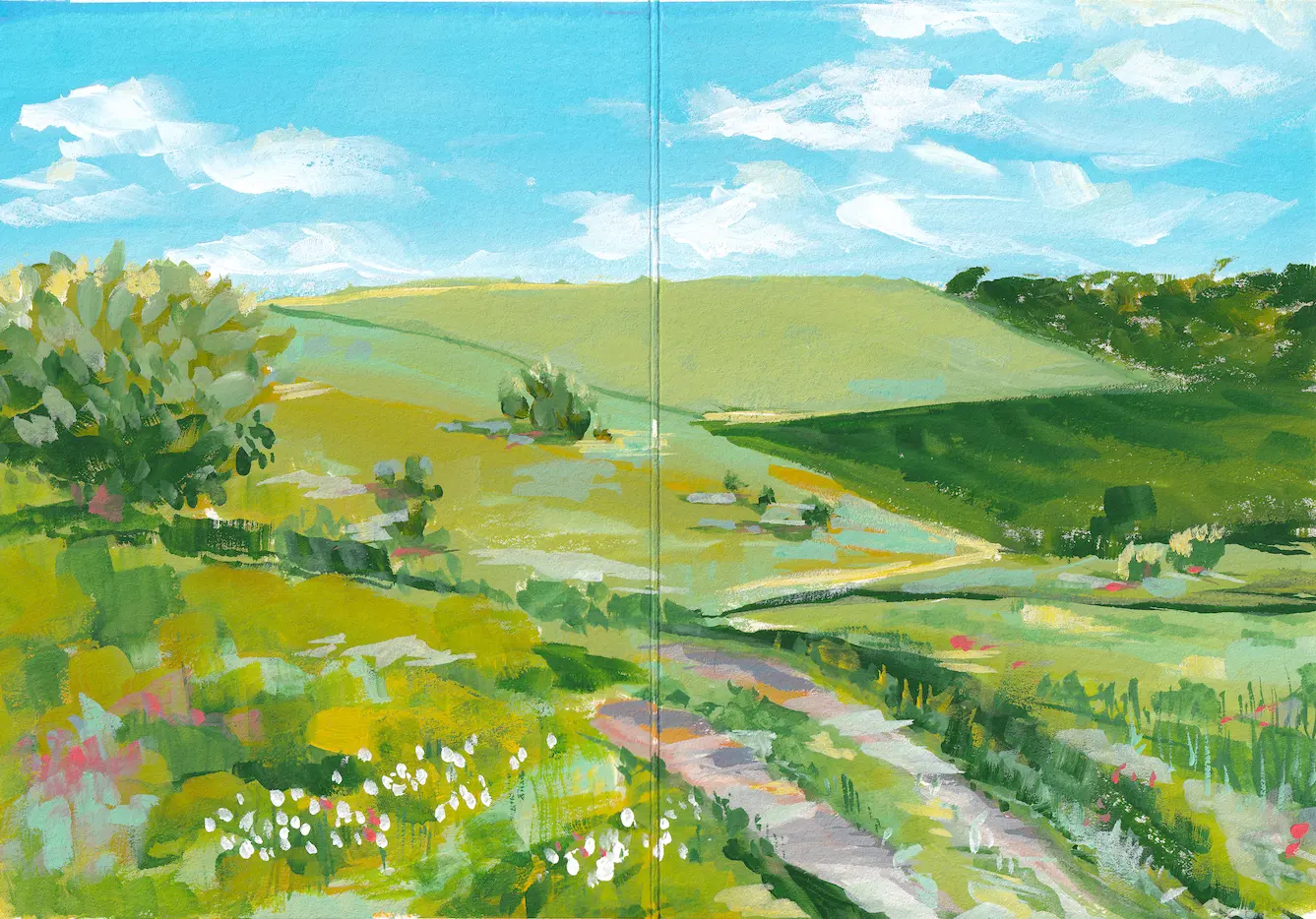 Acrylic painting